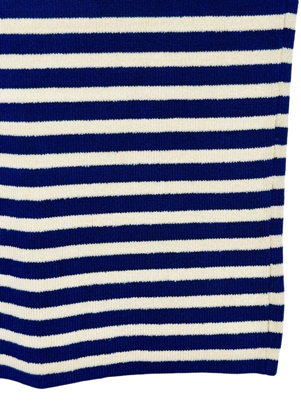 J.Crew Blue White Striped Stretch Knit Bodycon Midi Dress S| Nautical Minimalism - Picture 10 of 16
